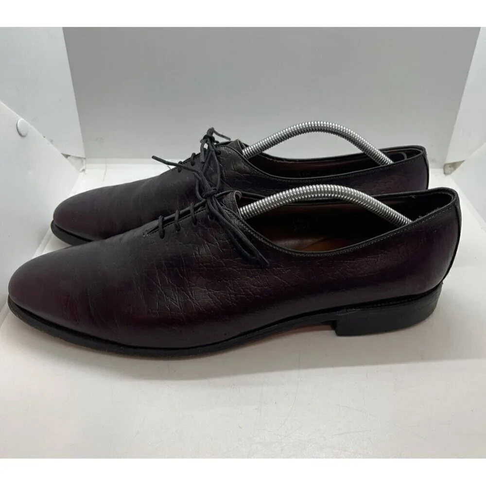 Vintage Allen Edmonds Caribbean Collection Ashbury Loafer Shoes 11.5 D Wine Red